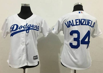 Fernando Valenzuela Los Angeles Dodgers white Fashion jersey