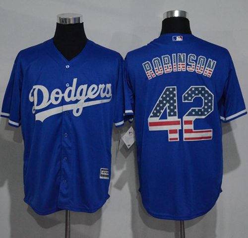 Jackie Robinson Los Angeles Dodgers blue Fashion jersey