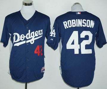 Jackie Robinson Los Angeles Dodgers navy Cooperstown jersey