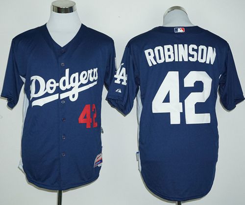 Jackie Robinson Los Angeles Dodgers navy Cooperstown jersey