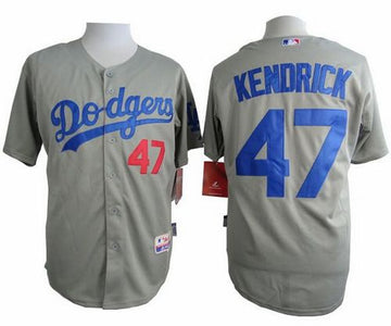 Howie Kendrick Los Angeles Dodgers grey jersey