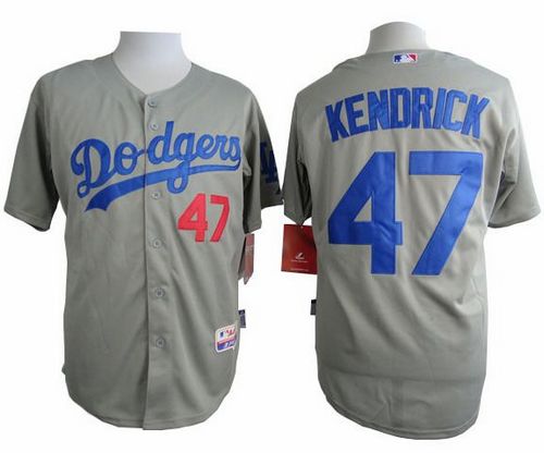 Howie Kendrick Los Angeles Dodgers grey jersey