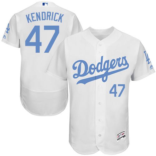 Howie Kendrick Los Angeles Dodgers white Authentic jersey