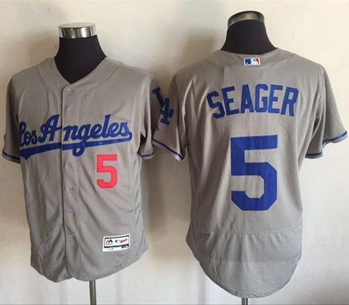 Corey Seager Los Angeles Dodgers grey Authentic jersey