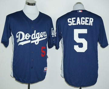 Corey Seager Los Angeles Dodgers navy Cooperstown jersey