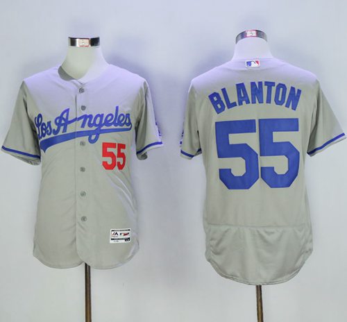 Joe Blanton Los Angeles Dodgers grey Authentic jersey