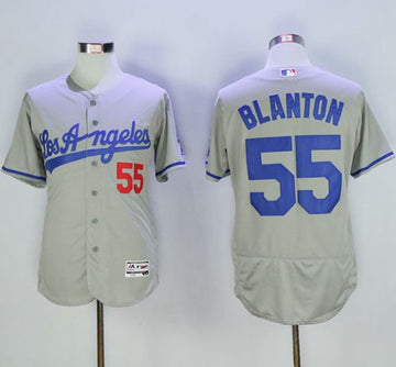 Joe Blanton Los Angeles Dodgers grey Authentic jersey