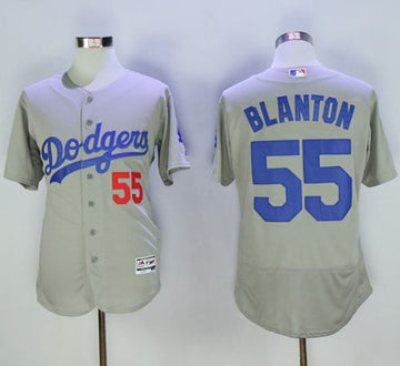 Joe Blanton Los Angeles Dodgers grey Authentic jersey
