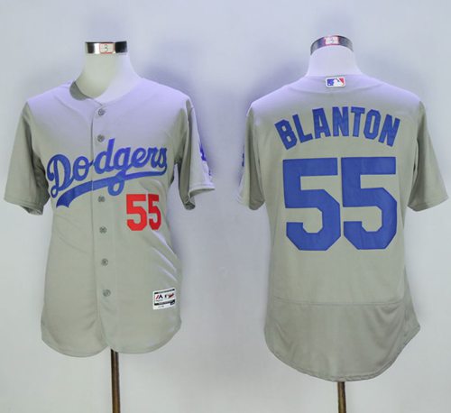 Joe Blanton Los Angeles Dodgers grey Authentic jersey