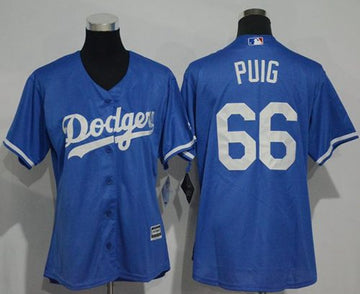 Yasiel Puig Los Angeles Dodgers blue Alternate jersey