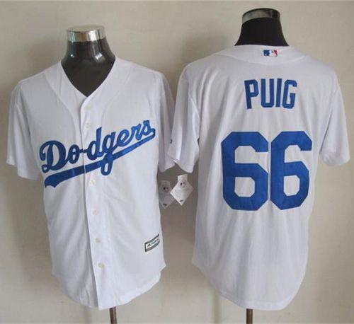 Yasiel Puig Los Angeles Dodgers white jersey