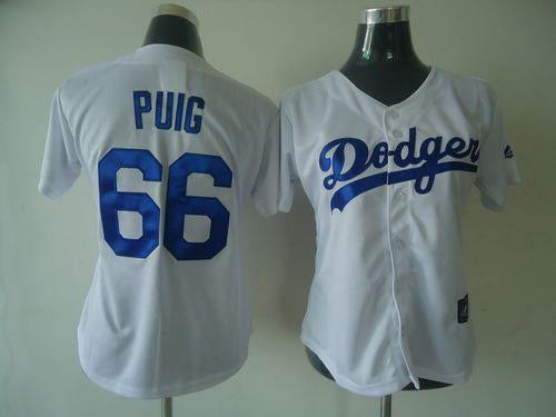 Yasiel Puig Los Angeles Dodgers white Fashion jersey