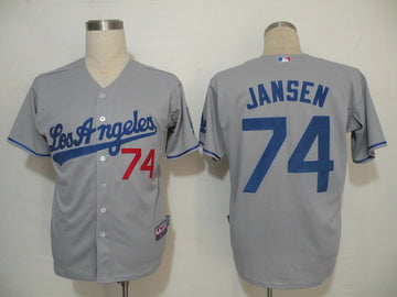 Kenley Jansen Los Angeles Dodgers grey jersey
