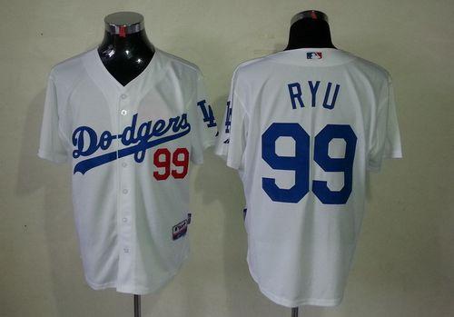 Hyun-Jin Ryu Los Angeles Dodgers white jersey