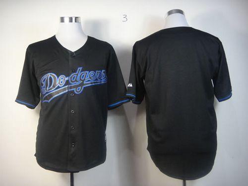 Custom Los Angeles Dodgers black Fashion jersey