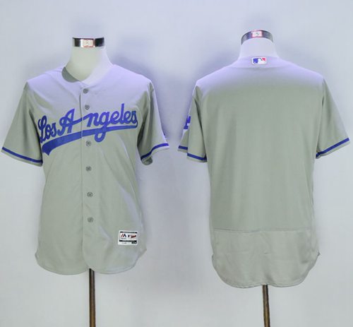 Custom Los Angeles Dodgers grey Authentic jersey