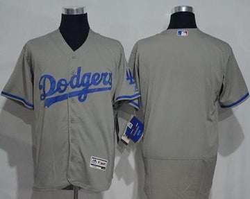 Custom Los Angeles Dodgers grey Authentic jersey