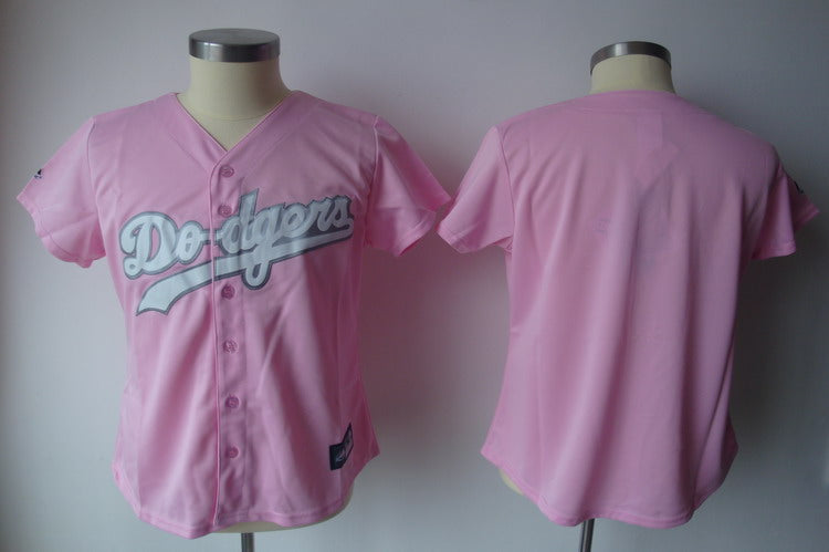 Custom Los Angeles Dodgers pink Fashion jersey
