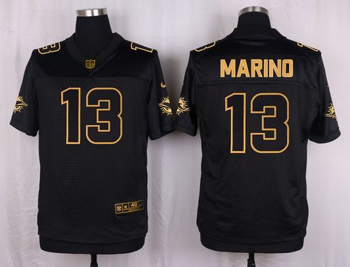 Dan Marino Miami Dolphins black Gold Collection jersey
