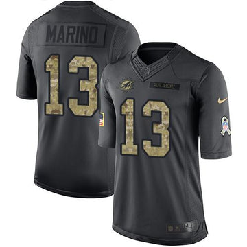 Dan Marino Miami Dolphins black Salute To Service jersey
