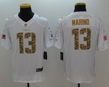 Dan Marino Miami Dolphins white Salute To Service jersey