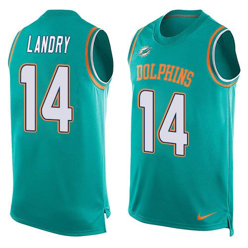 Jarvis Landry Miami Dolphins aqua jersey