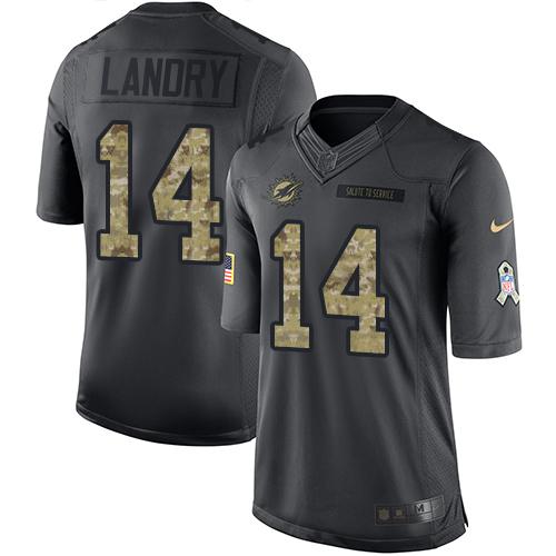 Jarvis Landry Miami Dolphins black Salute To Service jersey