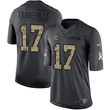 Ryan Tannehill Miami Dolphins black Salute To Service jersey