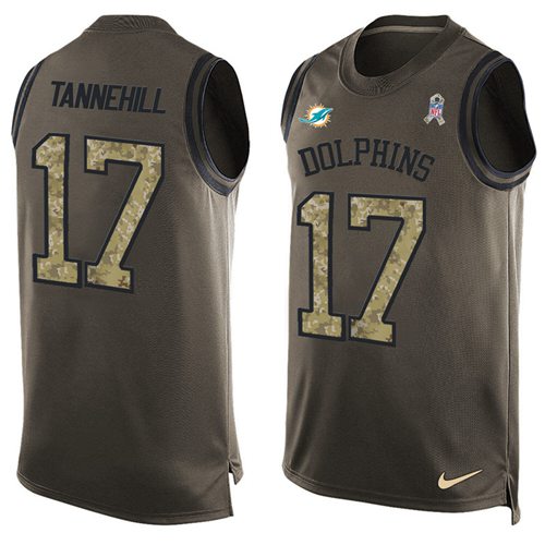 Ryan Tannehill Miami Dolphins green Salute To Service jersey