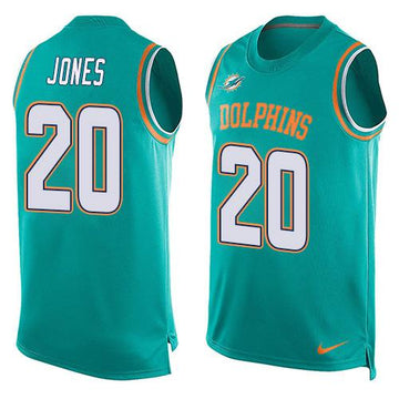 Reshad Jones Miami Dolphins aqua jersey