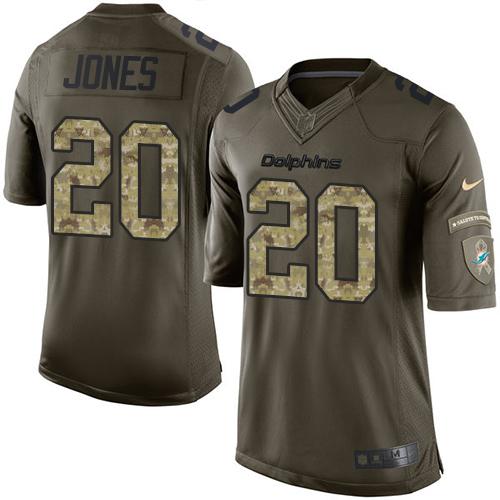 Reshad Jones Miami Dolphins green Salute To Service jersey