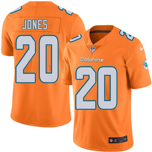 Reshad Jones Miami Dolphins orange jersey