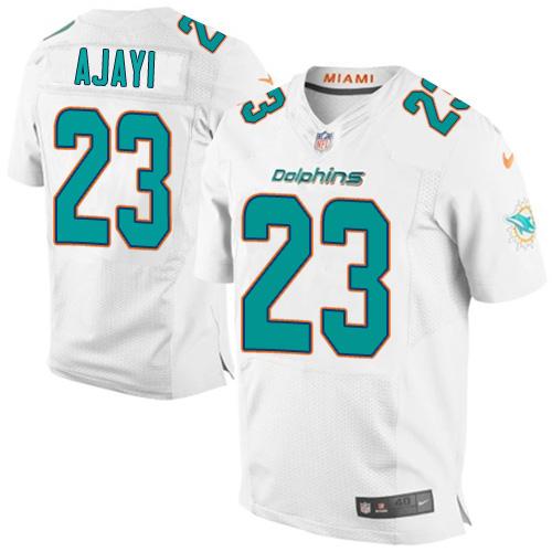 Jay Ajayi Miami Dolphins white Elite jersey