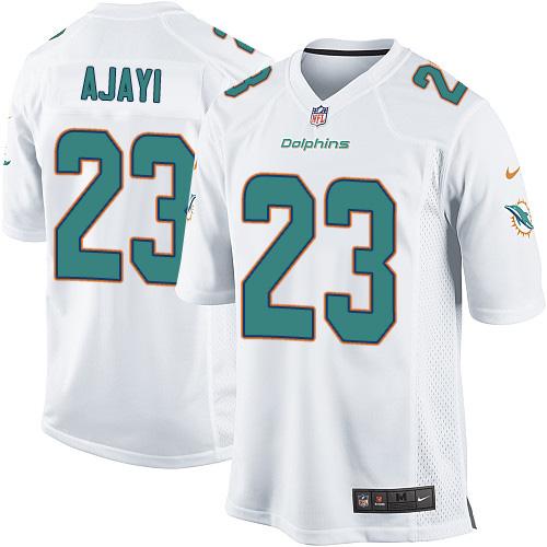 Jay Ajayi Miami Dolphins white Elite jersey