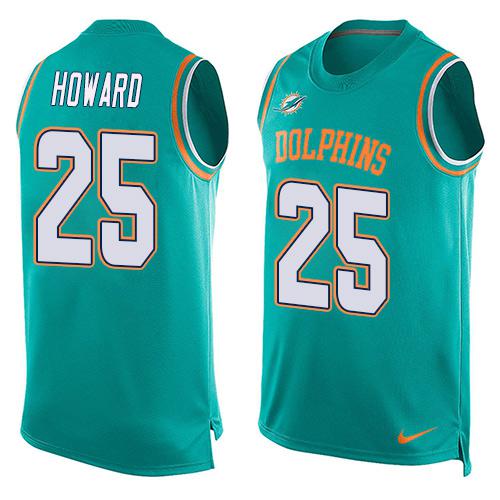 Xavien Howard Miami Dolphins aqua jersey