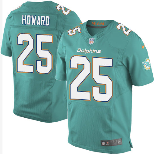 Xavien Howard Miami Dolphins aqua Elite jersey
