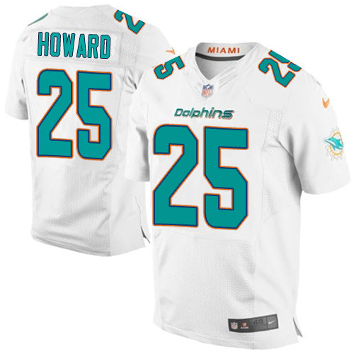 Xavien Howard Miami Dolphins white Elite jersey