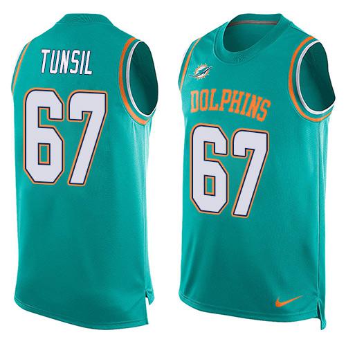 Laremy Tunsil Miami Dolphins aqua jersey
