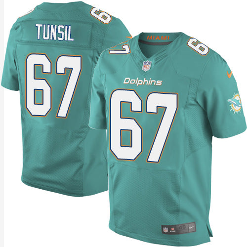 Laremy Tunsil Miami Dolphins aqua Elite jersey