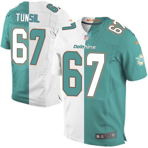 Laremy Tunsil Miami Dolphins aqua Elite jersey