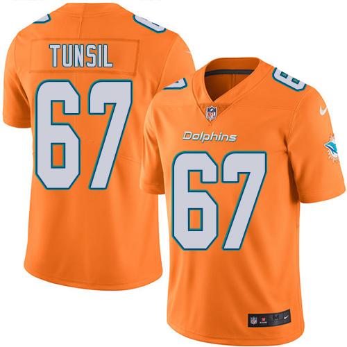 Laremy Tunsil Miami Dolphins orange jersey