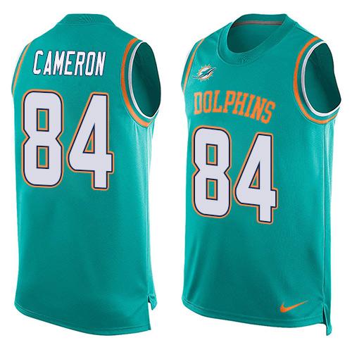 Jordan Cameron Miami Dolphins aqua jersey