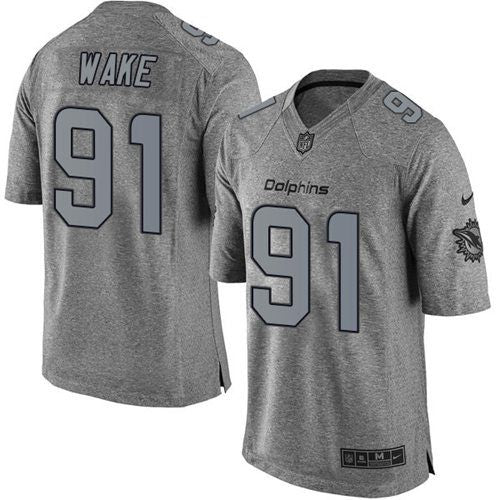 Cameron Wake Miami Dolphins gray jersey