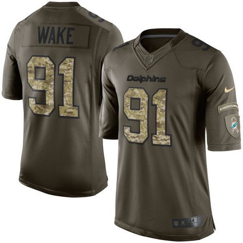 Cameron Wake Miami Dolphins green Salute To Service jersey