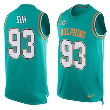 Ndamukong Suh Miami Dolphins aqua jersey