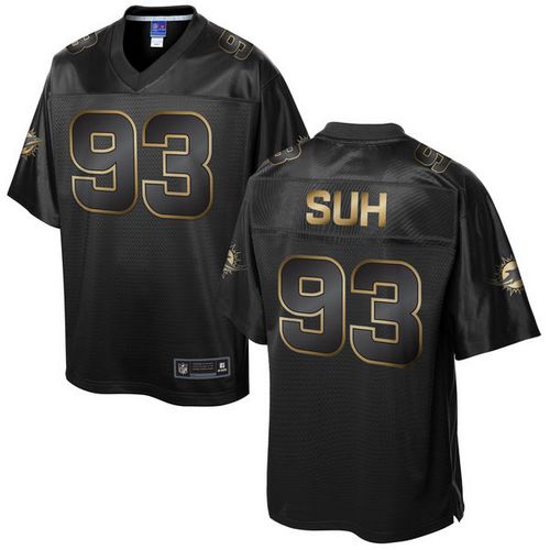 Ndamukong Suh Miami Dolphins black Gold Collection jersey