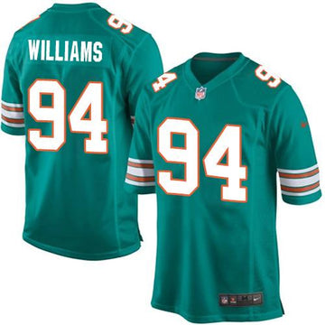 Mario Williams Miami Dolphins aqua Elite jersey