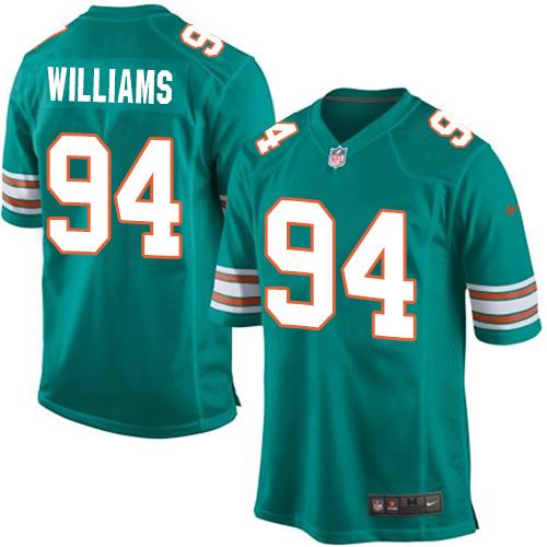 Mario Williams Miami Dolphins aqua Elite jersey