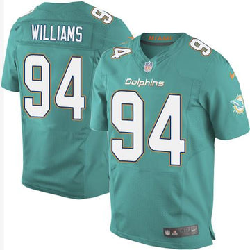 Mario Williams Miami Dolphins aqua Elite jersey