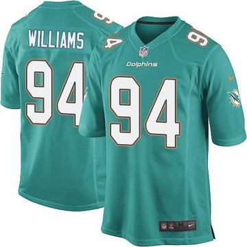 Mario Williams Miami Dolphins aqua Elite jersey